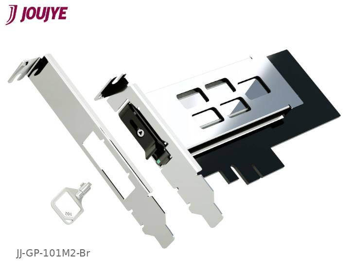 JouJye JJ-GP-101M2-Br 1 Port M.2 Controller PCIe x4 Passend für (SSD): 2230, 2242, 2260, 2280 inkl. Low-Profile Slotblech