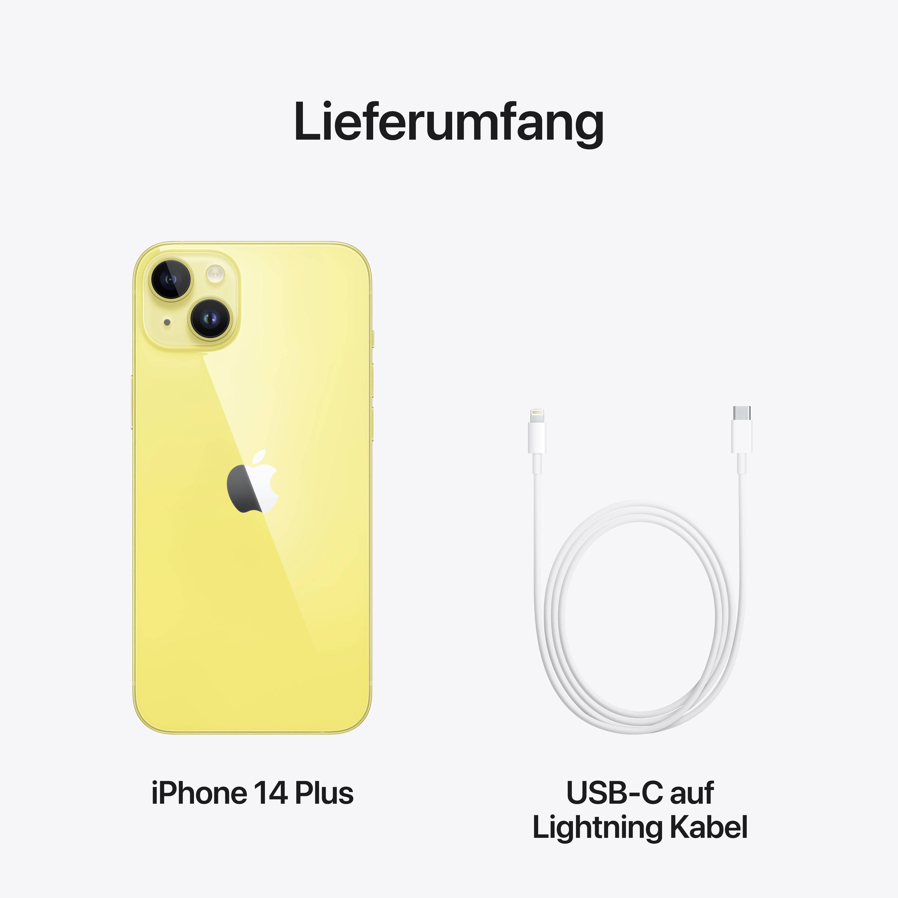 Apple iPhone 14 Plus Gelb 256 GB 17 cm (6.7 Zoll)