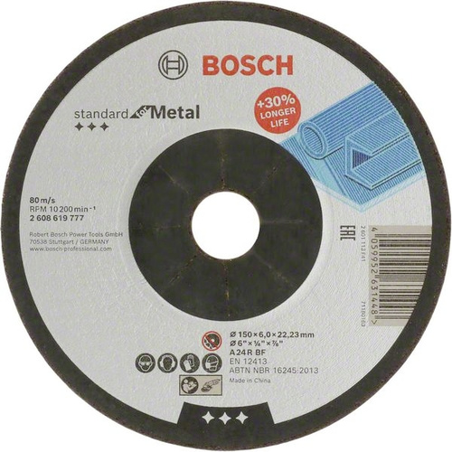 Bosch Accessories Standard for Metal 2608619777 Schleifscheibe 150mm Metall