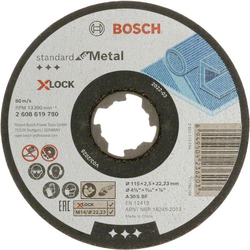 Bosch Accessories Standard for Metal 2608619780 Trennscheibe gerade 115mm Metall