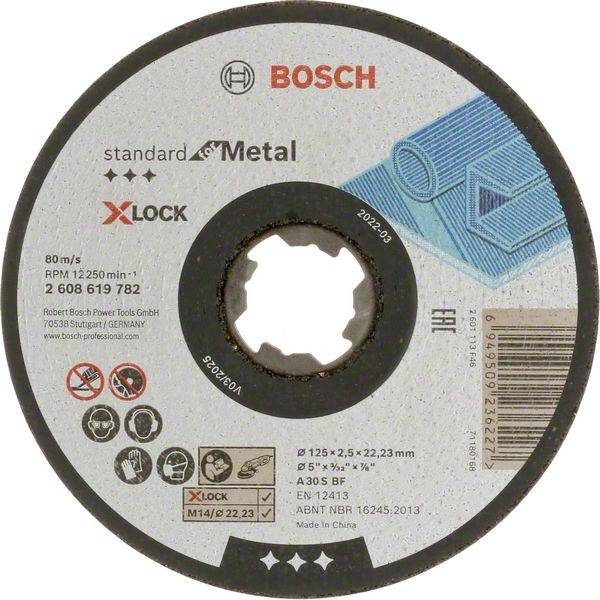 Bosch Accessories Trennscheibe gerade 125 mm 25 St. Metall