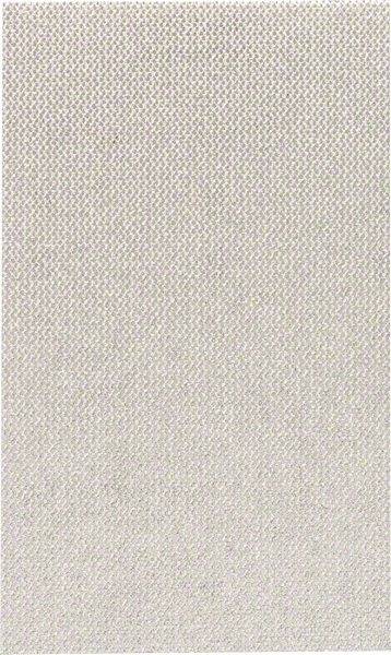 Eine nahaufnahme von beige Textilgewebe mit sichtbarer Webstruktur, gleichmäßiger Farbton, ohne erkennbare Muster oder Designs.