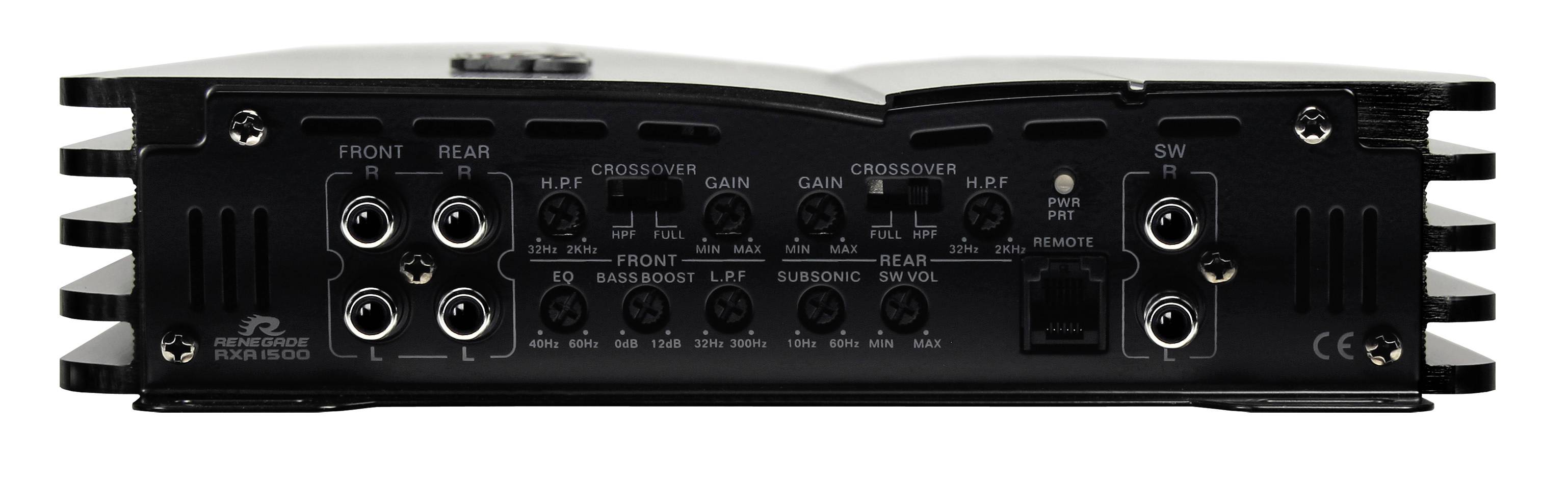 Renegade RXA1500 5-Kanal Endstufe 1500W Lautstärke-/Bass-/Höhen-Regelung Passend für (Auto-Marke): Universal
