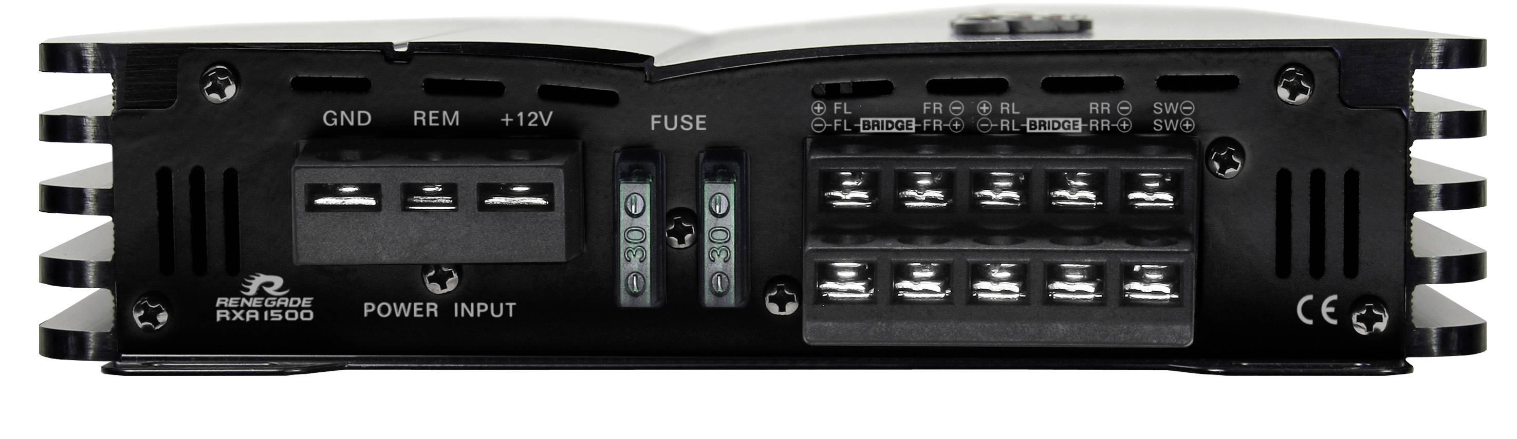 Renegade RXA1500 5-Kanal Endstufe 1500W Lautstärke-/Bass-/Höhen-Regelung Passend für (Auto-Marke): Universal