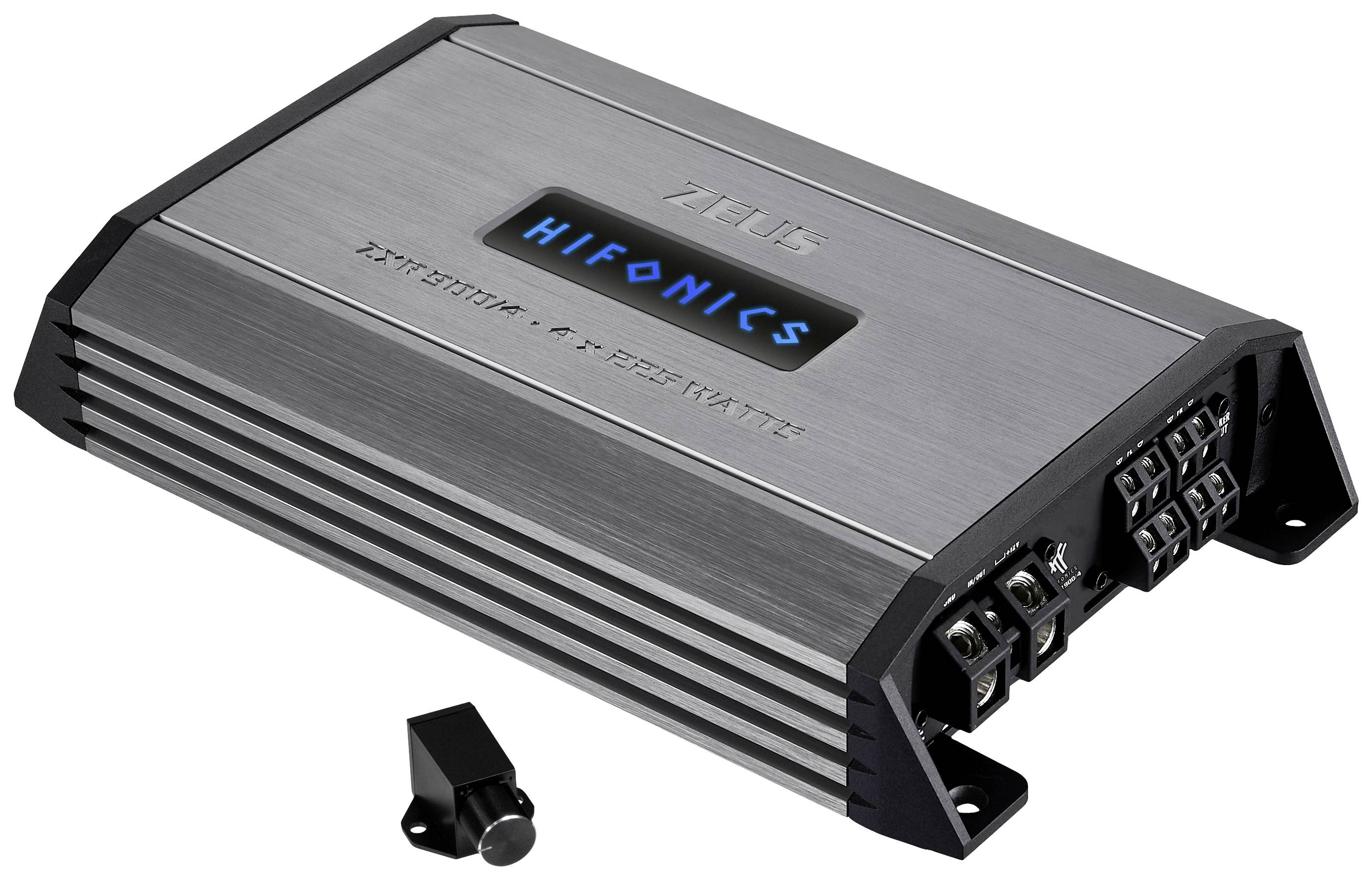 Hifonics ZXR900/4 4-Kanal Endstufe 900 W Lautstärke-/Bass-/Höhen-Regelung Passend für (Auto-Marke): Universal