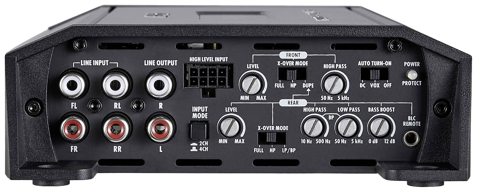 Hifonics ZXR900/4 4-Kanal Endstufe 900 W Lautstärke-/Bass-/Höhen-Regelung Passend für (Auto-Marke): Universal