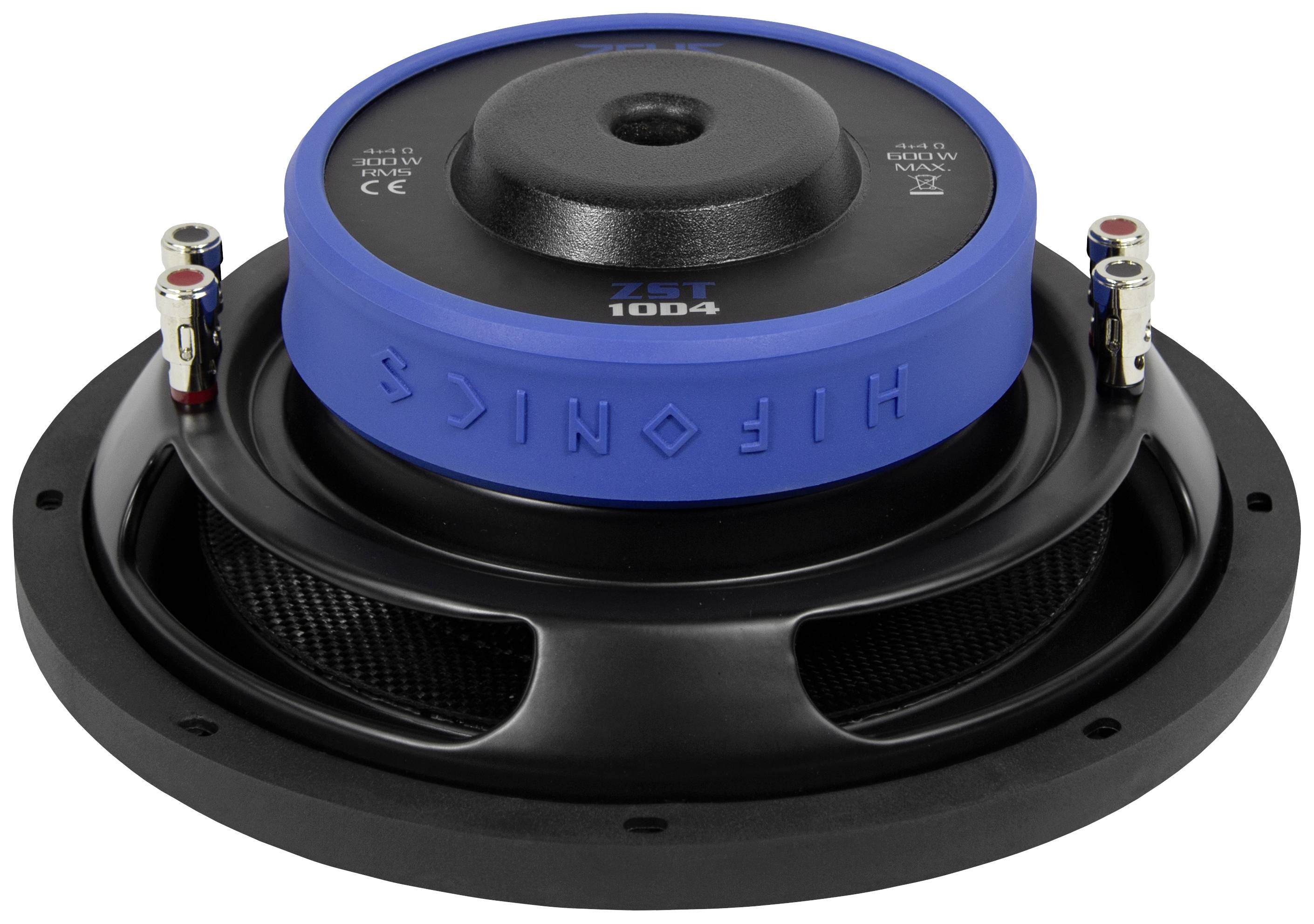 Hifonics ZST10D4 Auto-Subwoofer passiv 600 W 4 Ω, 4 Ω
