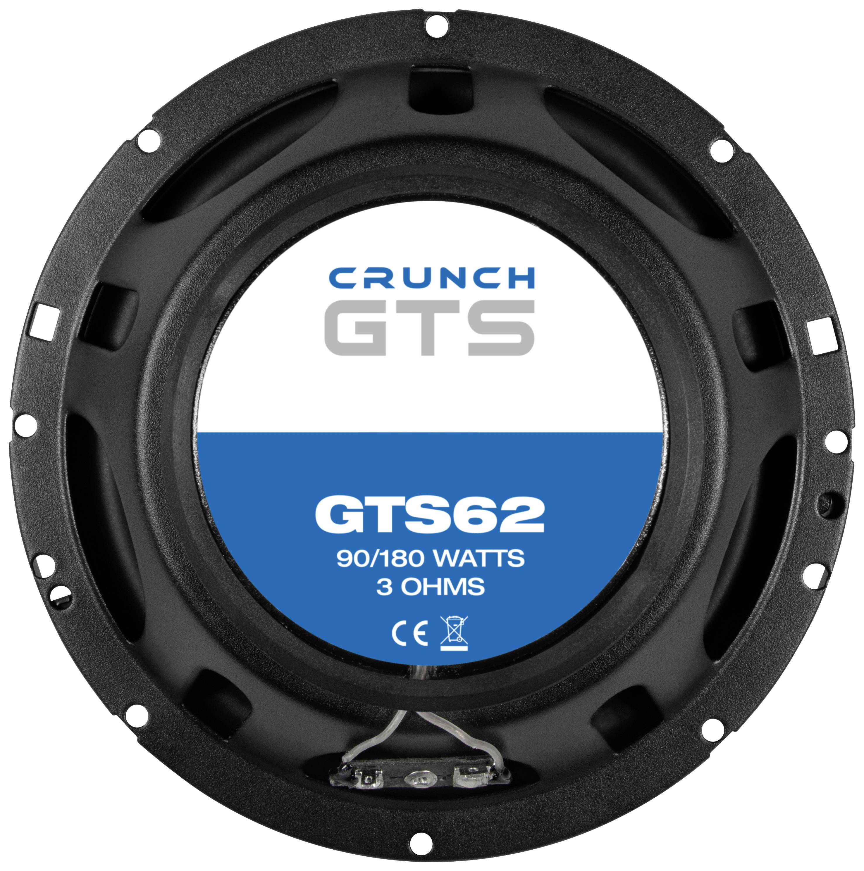 Crunch GTS62 2-Wege Einbau-Lautsprecher 180 W Inhalt: 1 St.