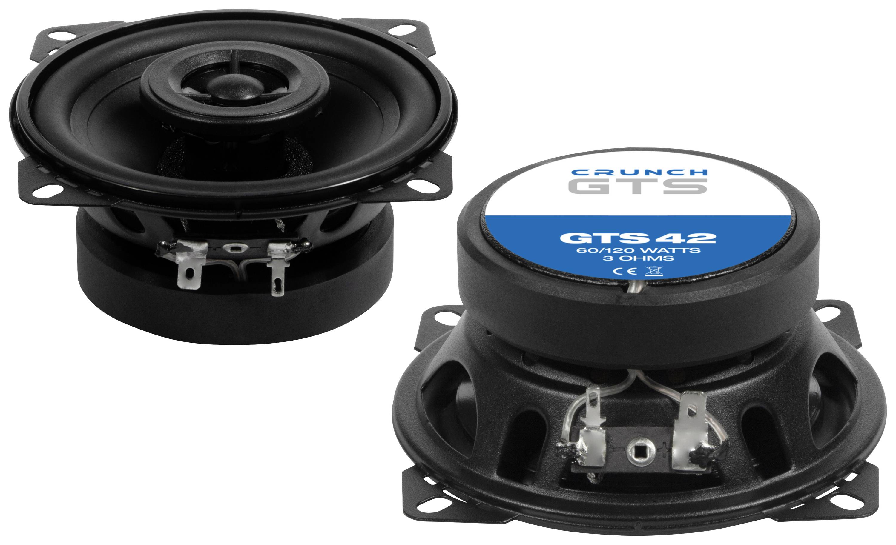 Crunch GTS42 2-Wege Einbau-Lautsprecher 120W Inhalt: 1St.