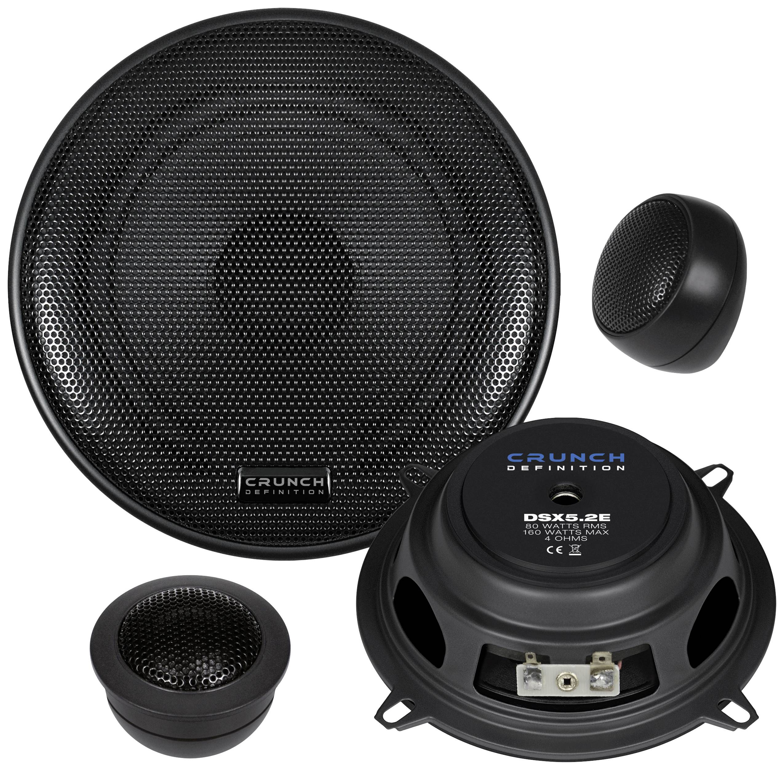 Crunch DSX5.2E 2-Wege Set Einbau-Lautsprecher 160 W Inhalt: 1 St.