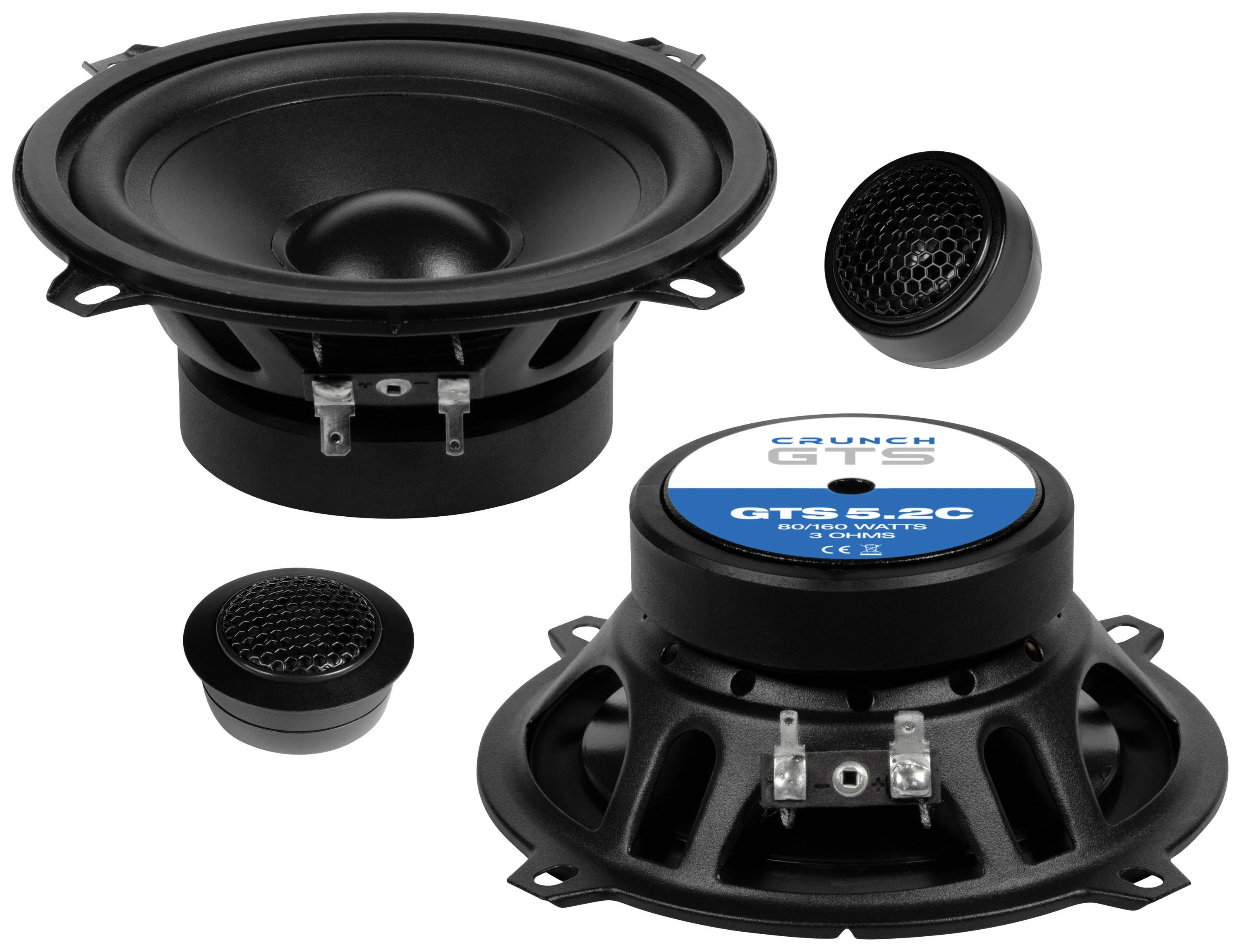 Crunch GTS5.2C 2-Wege Set Einbau-Lautsprecher 160 W Inhalt: 1 St.