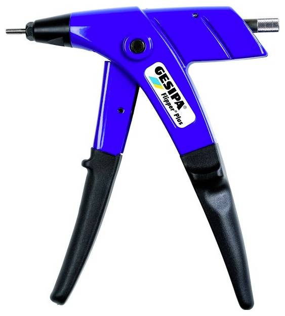 Blau-schwarzes Handnierwerkzeug mit einer „GESIPA