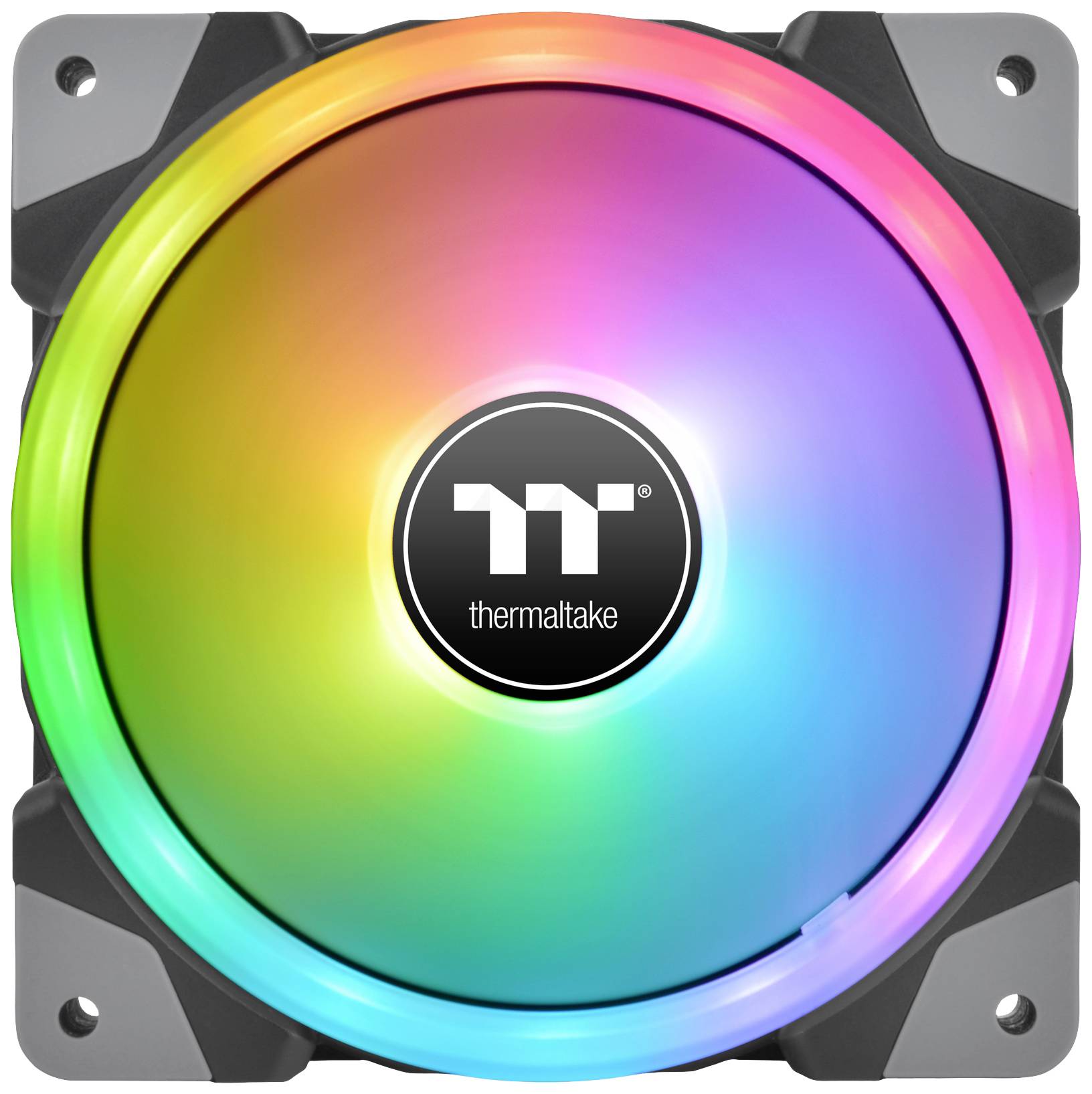 Thermaltake CL-F143-PL12SW-A PC-Gehäuse-Lüfter Schwarz, Transparent, RGB (B x H x T) 120 x 120 x 25mm inkl