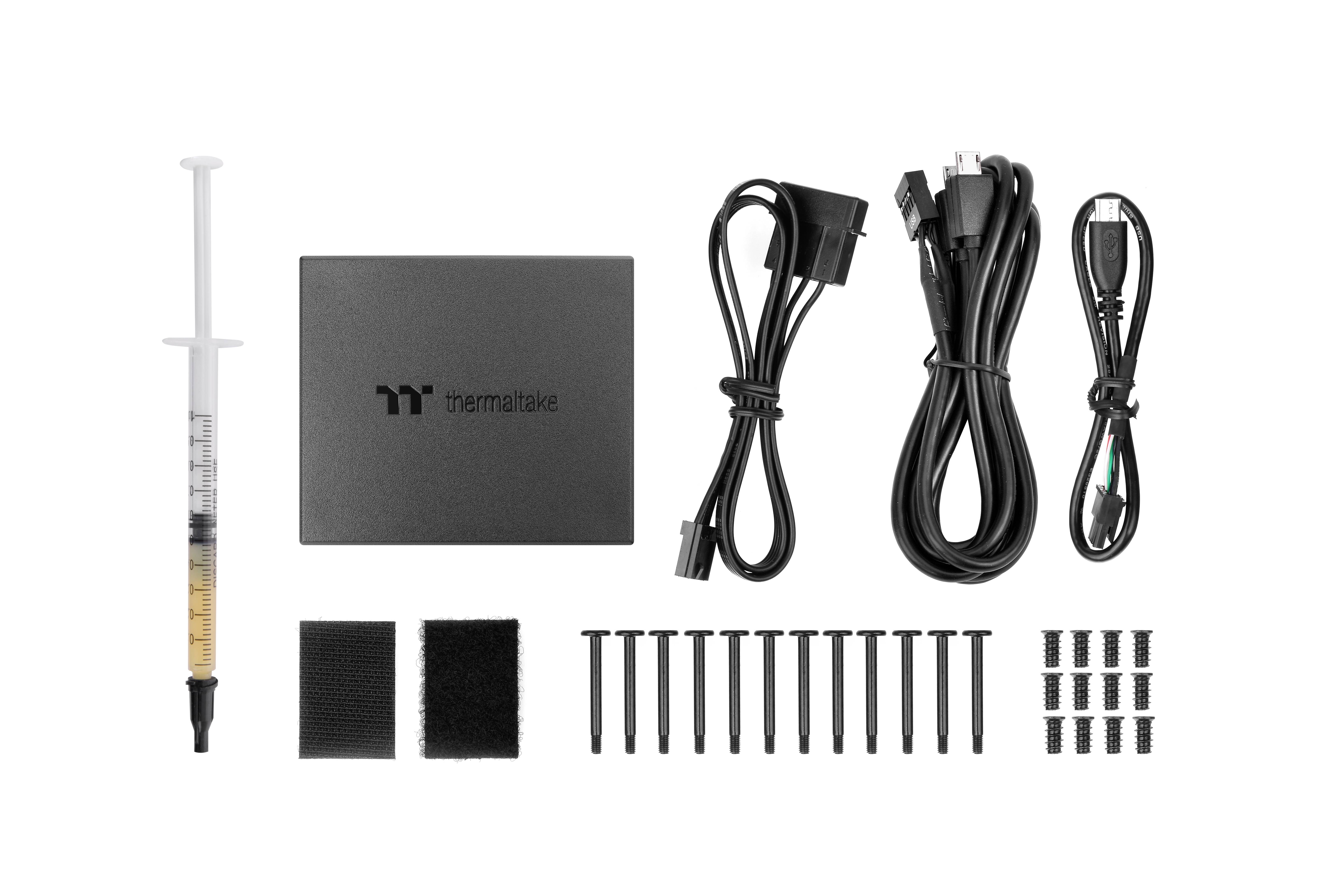 Thermaltake CL-F143-PL12SW-A PC-Gehäuse-Lüfter Schwarz, Transparent, RGB (B x H x T) 120 x 120 x 25mm inkl