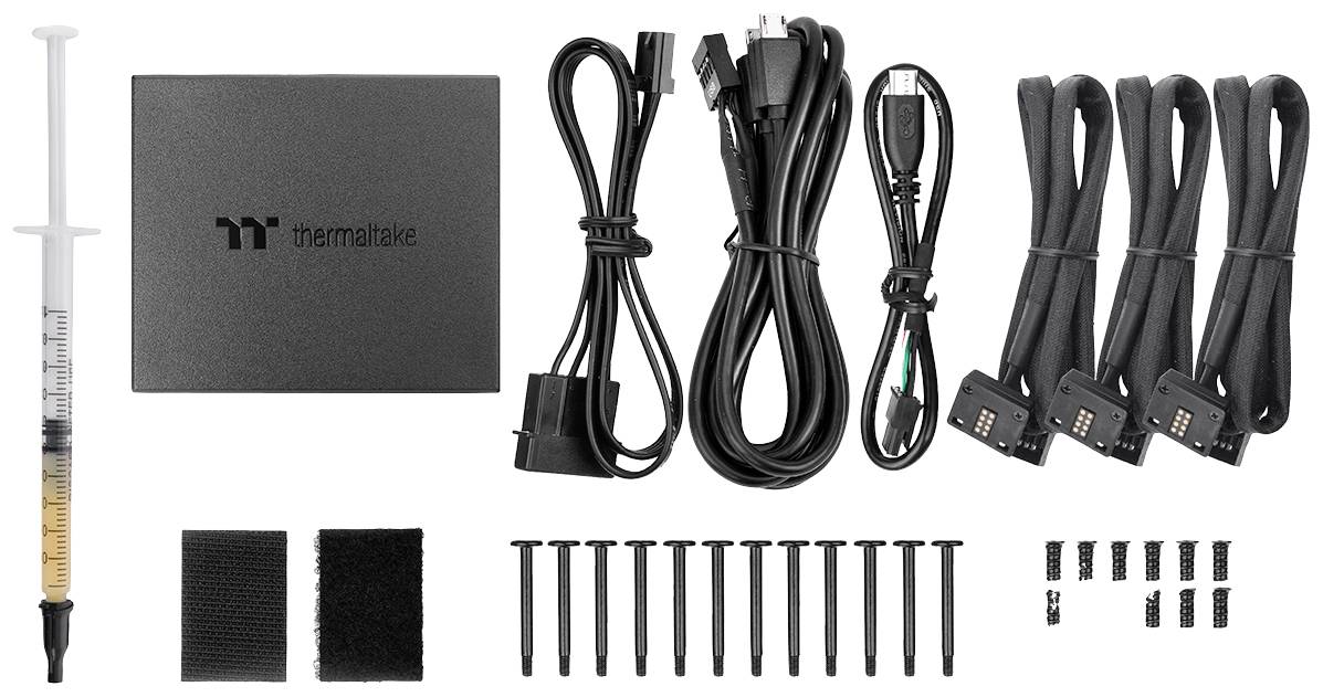 Thermaltake CL-F144-PL14SW-A PC-Gehäuse-Lüfter Schwarz, Transparent, RGB (B x H x T) 140 x 140 x 25 mm inkl. RGB-Beleuchtungssteuerung