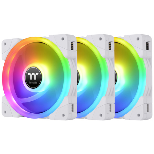 Thermaltake CL-F161-PL12SW-A PC-Gehäuse-Lüfter Weiß, Transparent, RGB (B x H x T) 120 x 120 x 25 m