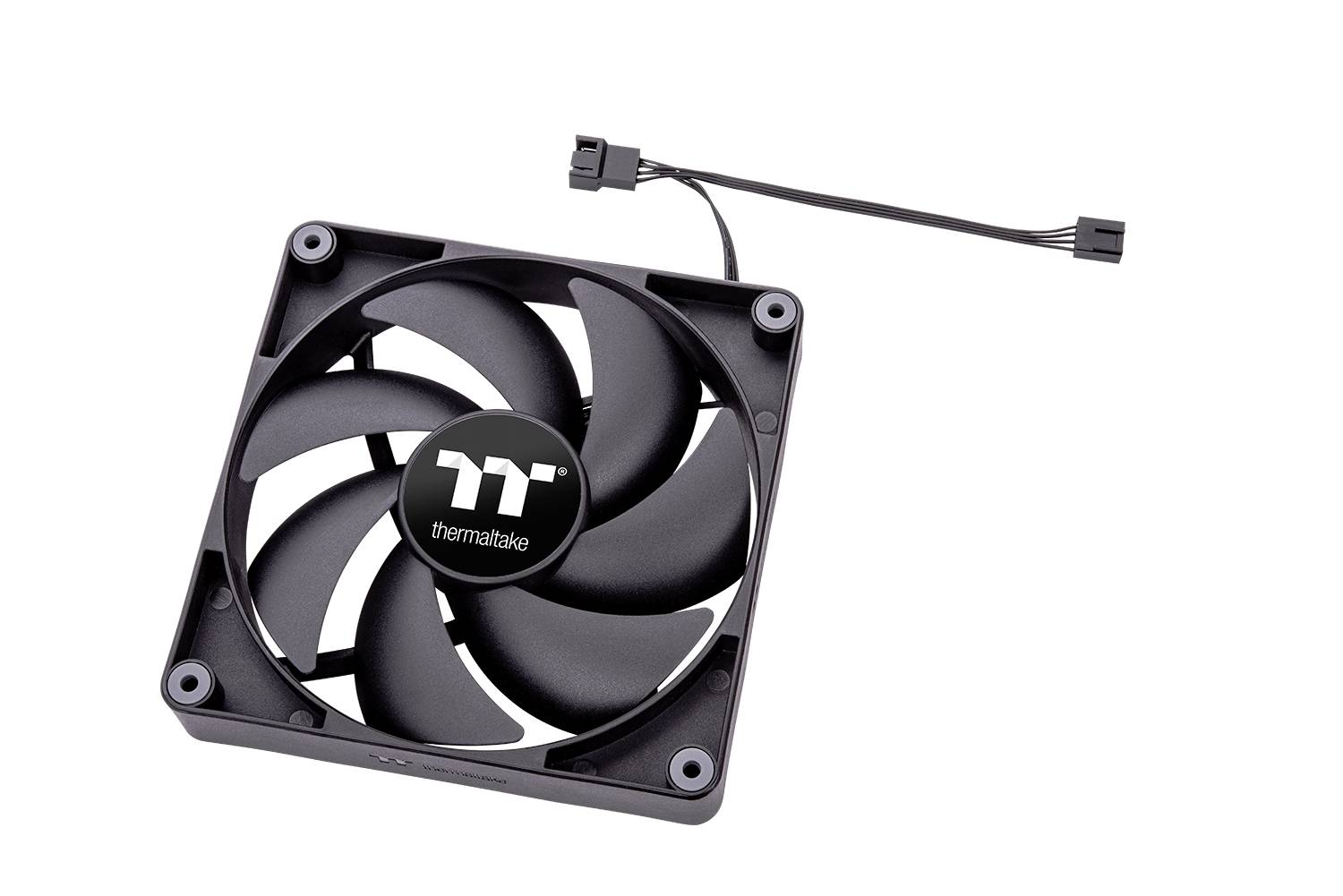 Thermaltake CL-F147-PL12BL-A PC-Gehäuse-Lüfter Schwarz (B x H x T) 120 x 120 x 25mm