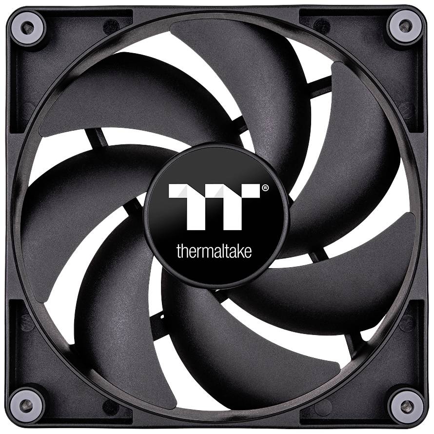 Thermaltake CL-F147-PL12BL-A PC-Gehäuse-Lüfter Schwarz (B x H x T) 120 x 120 x 25mm