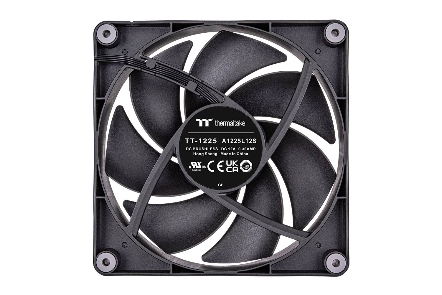 Thermaltake CL-F147-PL12BL-A PC-Gehäuse-Lüfter Schwarz (B x H x T) 120 x 120 x 25mm