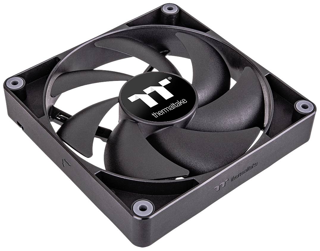 Thermaltake CL-F147-PL12BL-A PC-Gehäuse-Lüfter Schwarz (B x H x T) 120 x 120 x 25mm
