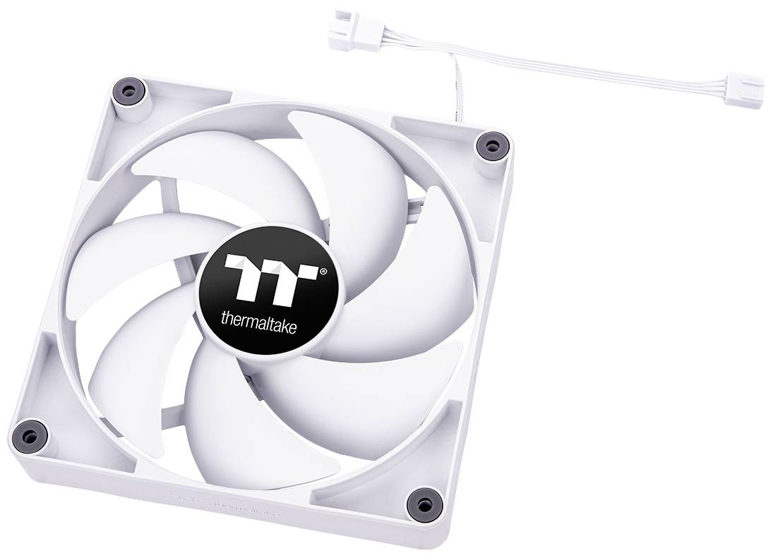 Thermaltake CL-F151-PL12WT-A PC-Gehäuse-Lüfter Weiß (B x H x T) 120 x 120 x 25mm