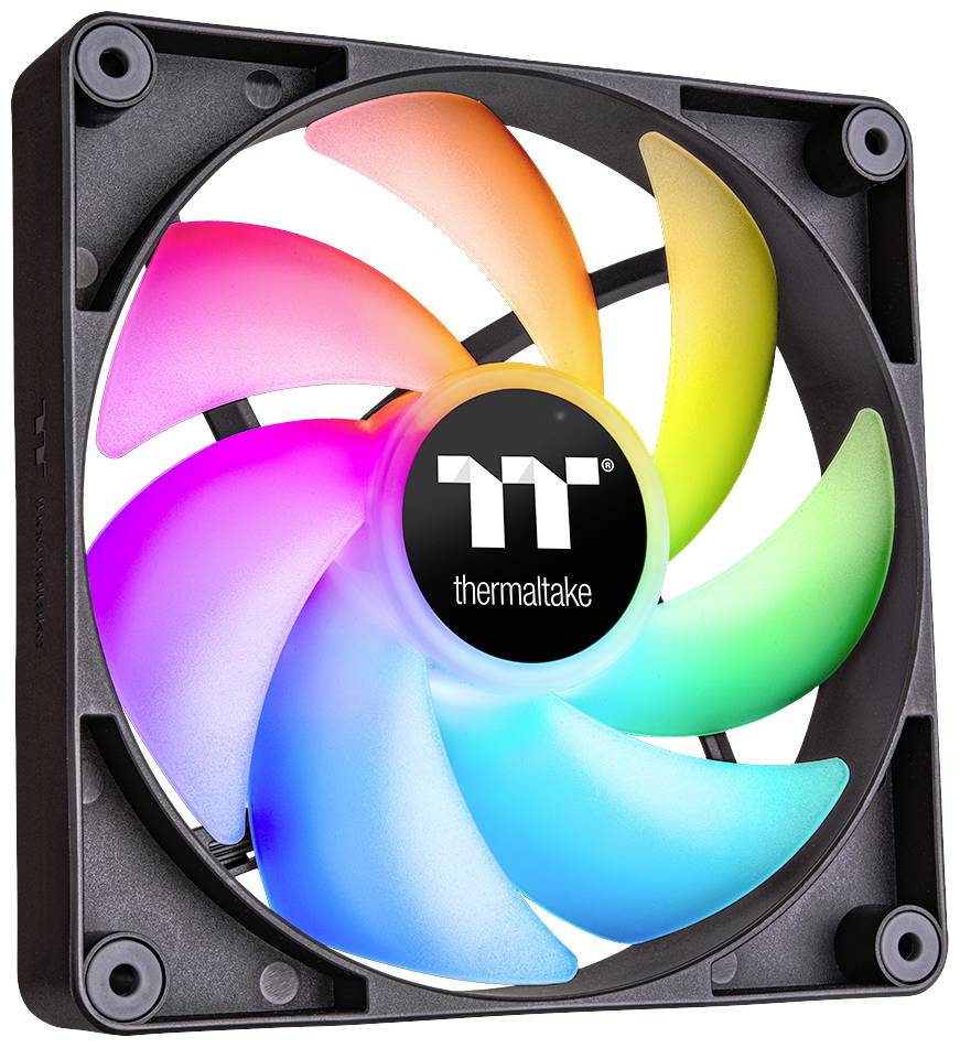 Thermaltake CL-F149-PL12SW-A PC-Gehäuse-Lüfter Schwarz, Transparent, RGB (B x H x T) 120 x 120 x 25mm