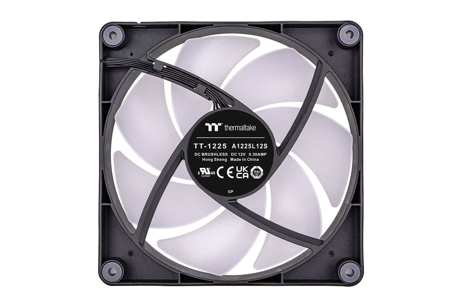 Thermaltake CL-F149-PL12SW-A PC-Gehäuse-Lüfter Schwarz, Transparent, RGB (B x H x T) 120 x 120 x 25mm