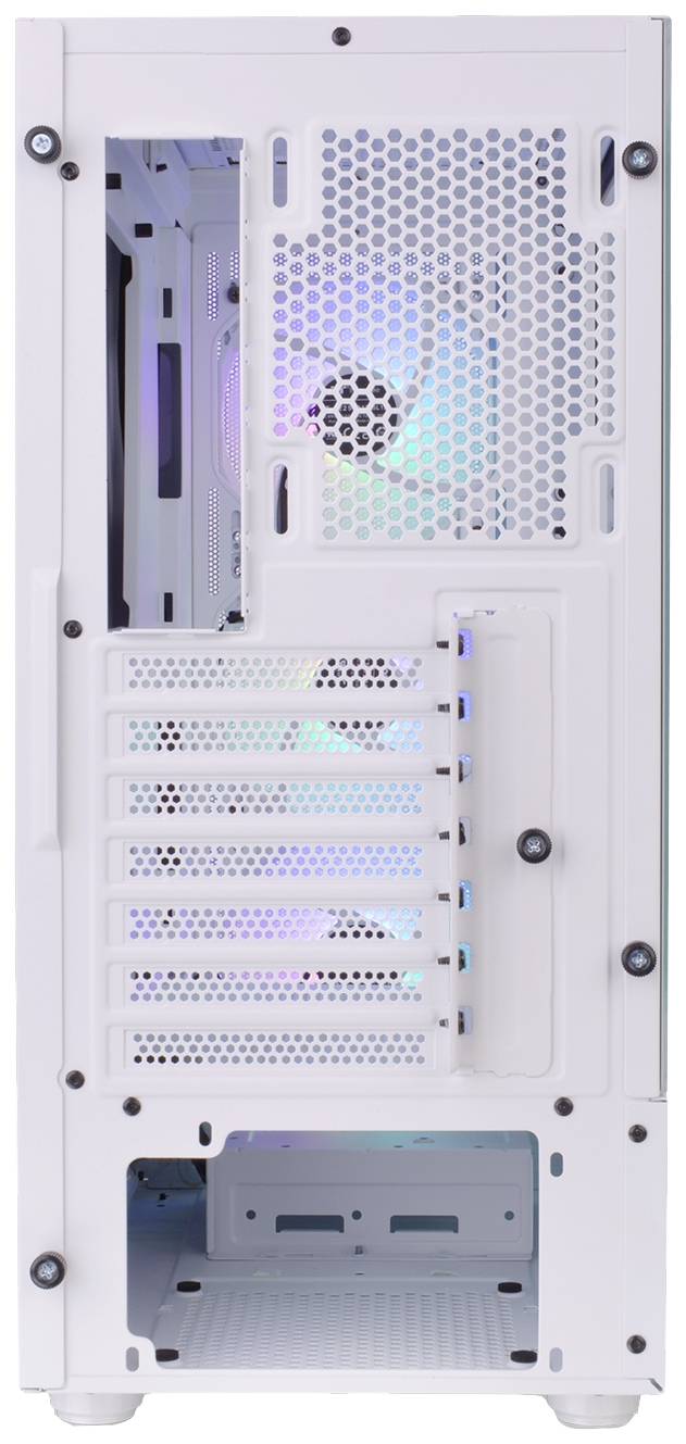 Thermaltake CA-1X2-00M6WN-00 Midi-Tower Gaming-Gehäuse Weiß 3 Vorinstallierte LED Lüfter, Seitenfenster