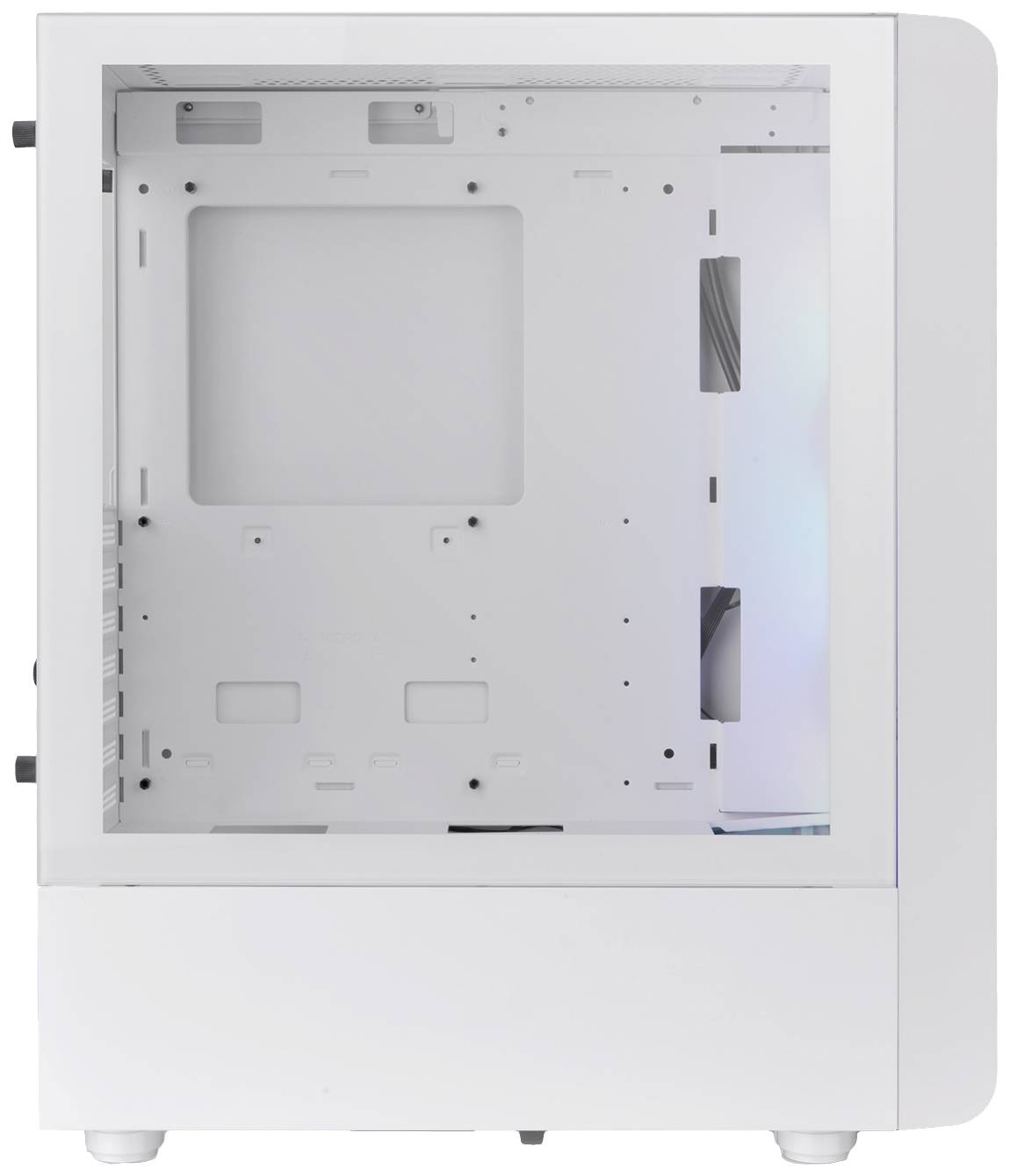 Thermaltake CA-1X2-00M6WN-00 Midi-Tower Gaming-Gehäuse Weiß 3 Vorinstallierte LED Lüfter, Seitenfenster