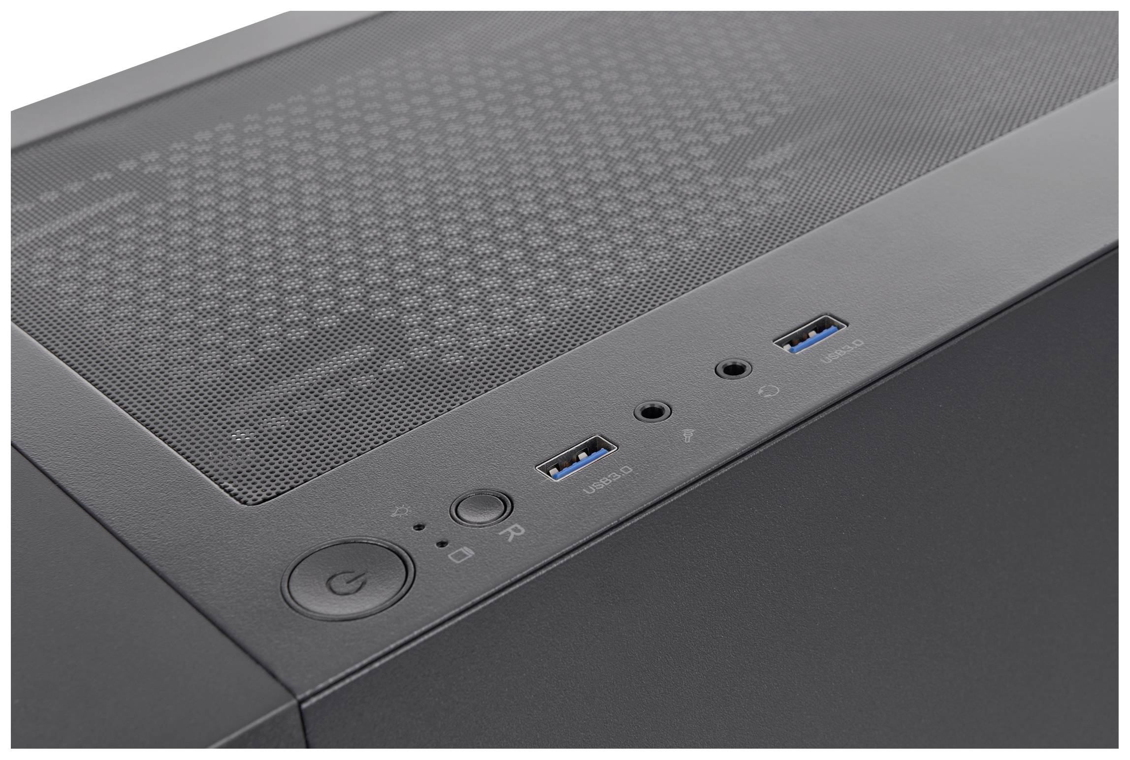 Thermaltake CA-1X3-00M1WN-00 Midi-Tower Gaming-Gehäuse Schwarz 3 Vorinstallierte LED Lüfter, Seitenfenster