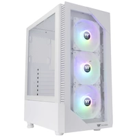 Thermaltake CA-1X3-00M6WN-00 Midi-Tower Gaming-Gehäuse Weiß 3 Vorinstallierte LED Lüfter, Seitenfenster Thermaltake CA-1X3-00M6WN-00 Midi-Tower Gaming-Gehäuse Weiß 3 Vorinstallierte LED Lüfter, Seitenfenster