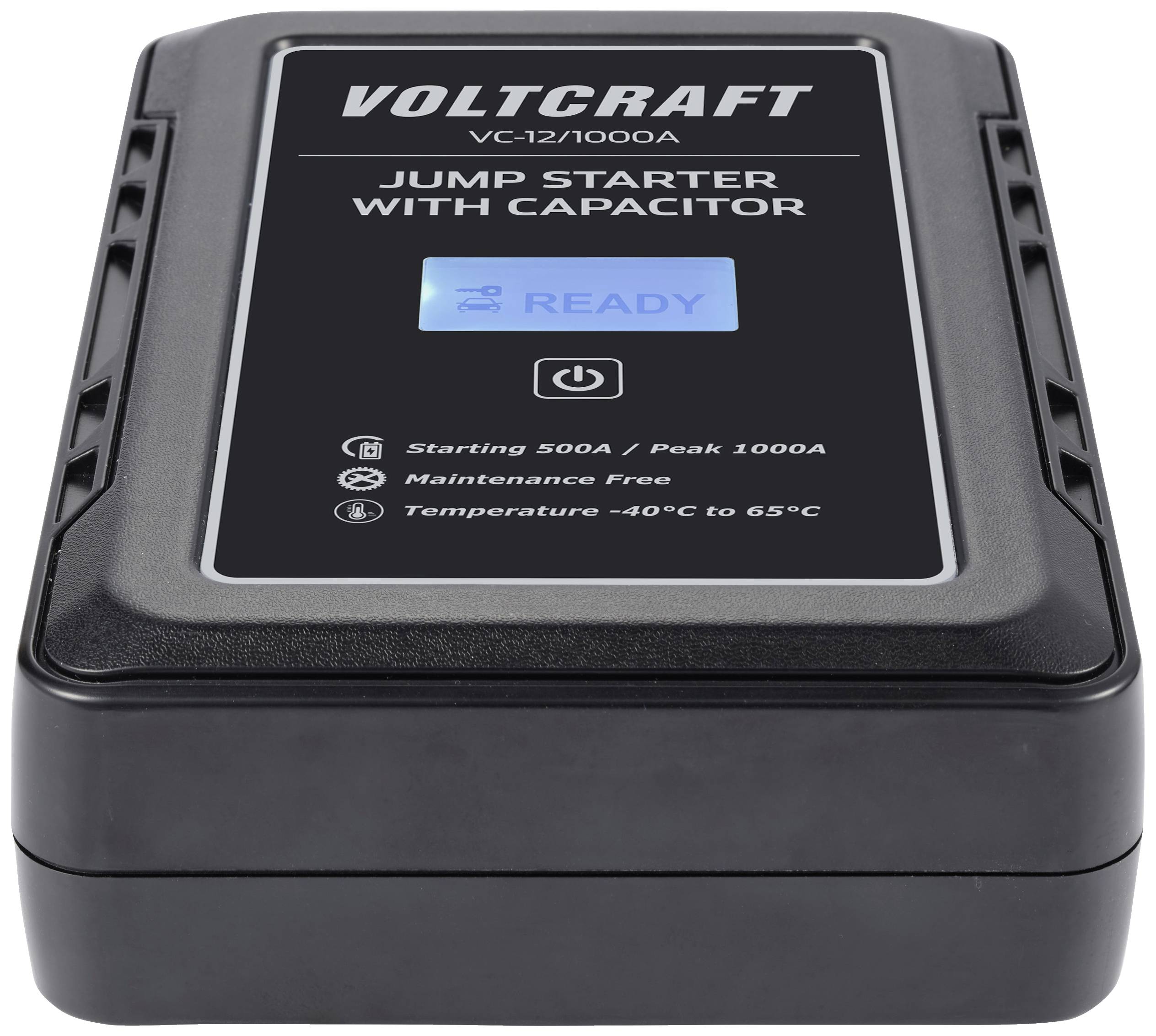 VOLTCRAFT Schnellstartsystem VC-12/1000A VC-13998130 Starthilfestrom (12 V)=500A Kondensator-Technik (ohne Akku)