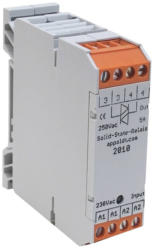 Appoldt SSR-230V/5A Halbleiterrelais Nennspannung: 230 V/AC Schaltstrom (max.): 5 A 1 St.