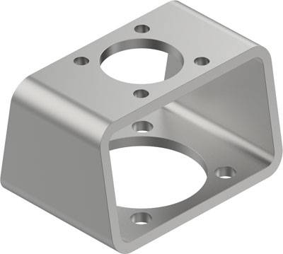 Metallwinkelhalterung mit mehreren Bohrungen und abgewinkelter Form, geeignet zur Befestigung von Bauteilen oder Geräten.