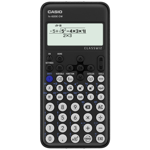 Casio FX-82DE CW Technisch wissenschaftlicher Rechner Schwarz Display (Stellen): 10 batteriebetrieben (B x H x T) 77 x 13.8