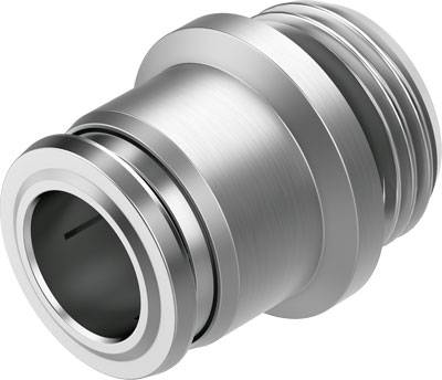 Metallverbindungsstück mit zylindrischer Form und Gewinde, verwendet zur sicheren Fixierung in mechanischen Systemen.