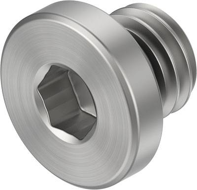 Metallschraube mit Innensechskantkopf, zylindrischem Schaft und Gewinde. Ideal für präzises Verschrauben in technischen Anwendungen.