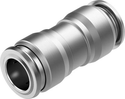 Silberner, zylindrischer Adapter mit mehreren Rillen, der in technischen oder mechanischen Anwendungen verwendet wird.