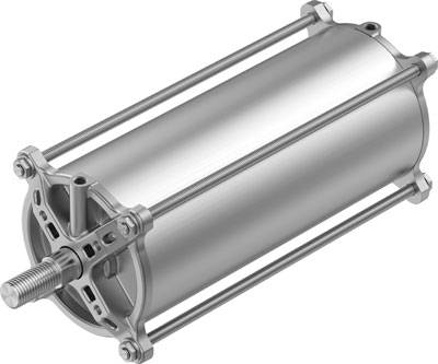 Ein Metallzylinder mit Stäben an den Enden. Häufig in mechanischen oder industriellen Anwendungen eingesetzt.