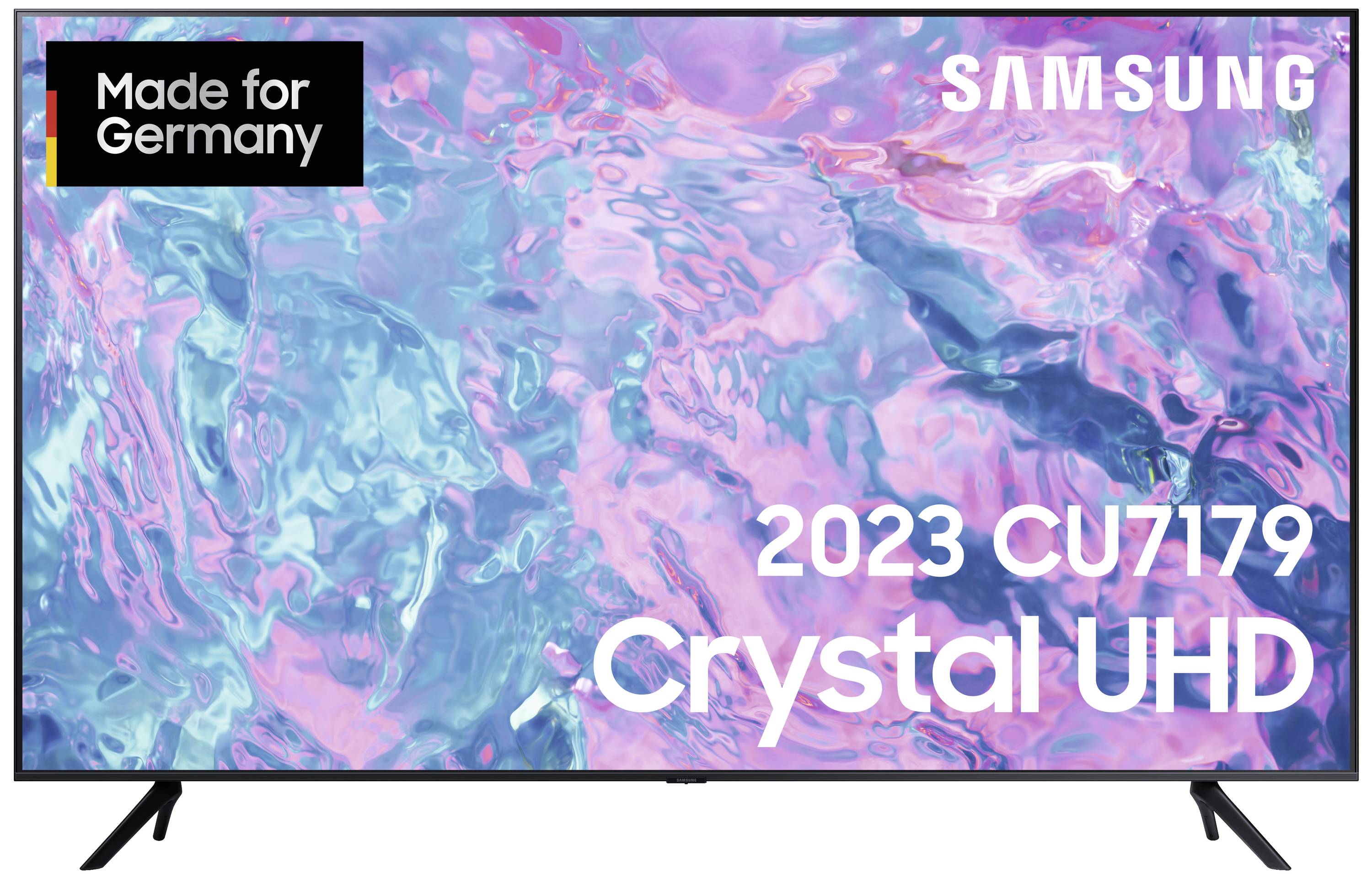 Samsung Crystal UHD 2023 CU7179 LED-TV 163cm 65 Zoll EEK G (A - G) CI+, DVB-C, DVB-S2, DVB-T2 HD, Smart TV, UHD, WLAN Schwarz