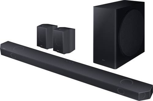 Samsung Q-Soundbar HW-Q935GC Surround System Schwarz Bluetooth®, Dolby Atmos®, inkl. kabellosem Su