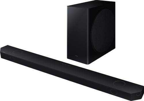 Samsung Q-Soundbar HW-Q810GC Surround System Schwarz Bluetooth®, Dolby Atmos®, inkl. kabellosem Su