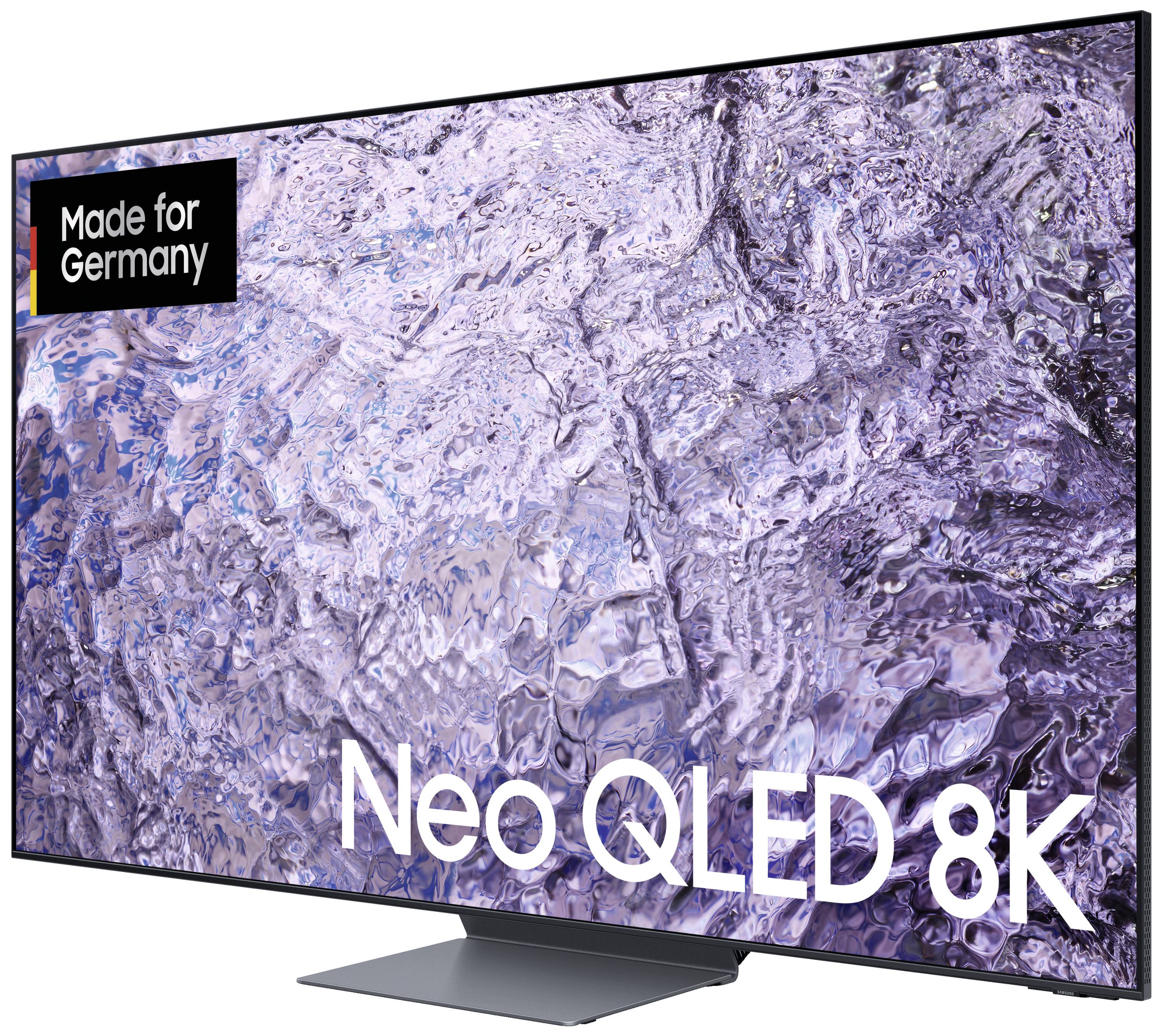 Samsung GQ75QN800CTXZG QLED-TV 189 cm 75 Zoll EEK G (A - G) 8K, CI+, DVB-C, DVB-S2, DVB-T2 HD, QLED, Smart TV, WLAN Titan-Schwarz, Carbon, Silber