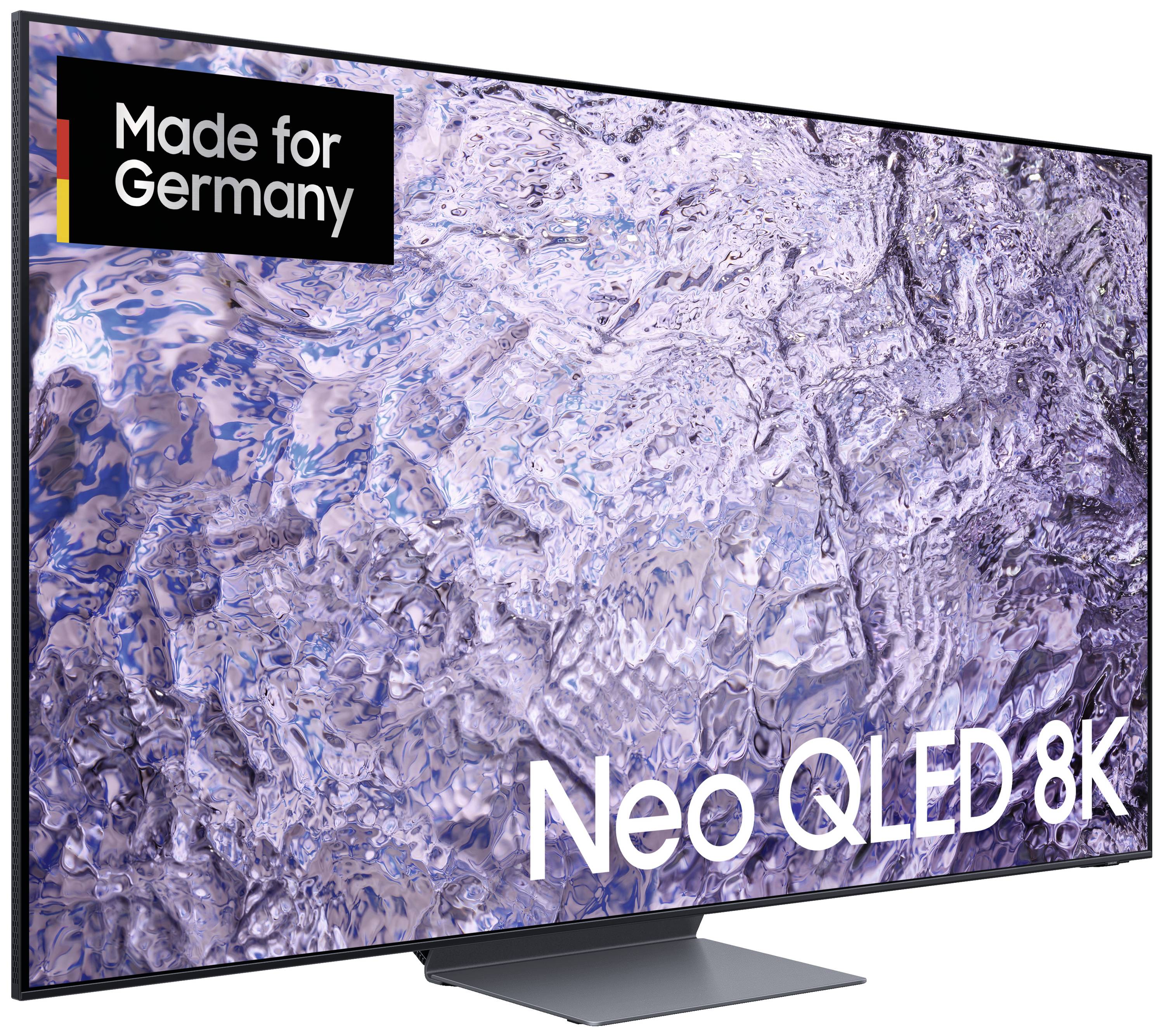 Samsung GQ75QN800CTXZG QLED-TV 189 cm 75 Zoll EEK G (A - G) 8K, CI+, DVB-C, DVB-S2, DVB-T2 HD, QLED, Smart TV, WLAN Titan-Schwarz, Carbon, Silber