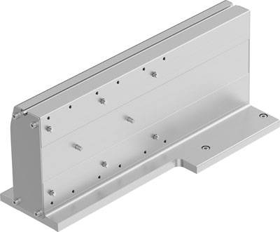 Metallhalterung mit mehreren Montagelöchern, geeignet für industrielle Anwendungen oder Maschinenbefestigung.