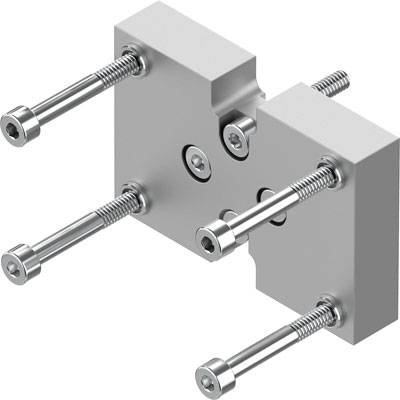 Metallische Halterung mit vier langen Schrauben, vermutlich für mechanische Befestigung oder Montagezwecke verwendet.