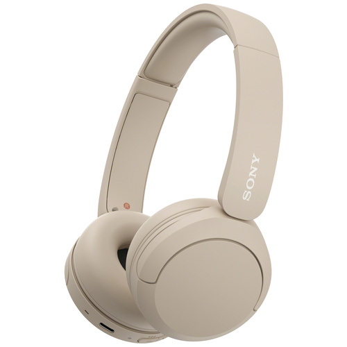 Sony WH-CH520 On Ear Headset Bluetooth® Stereo Beige Mikrofon-Rauschunterdrückung Batterieladeanzei