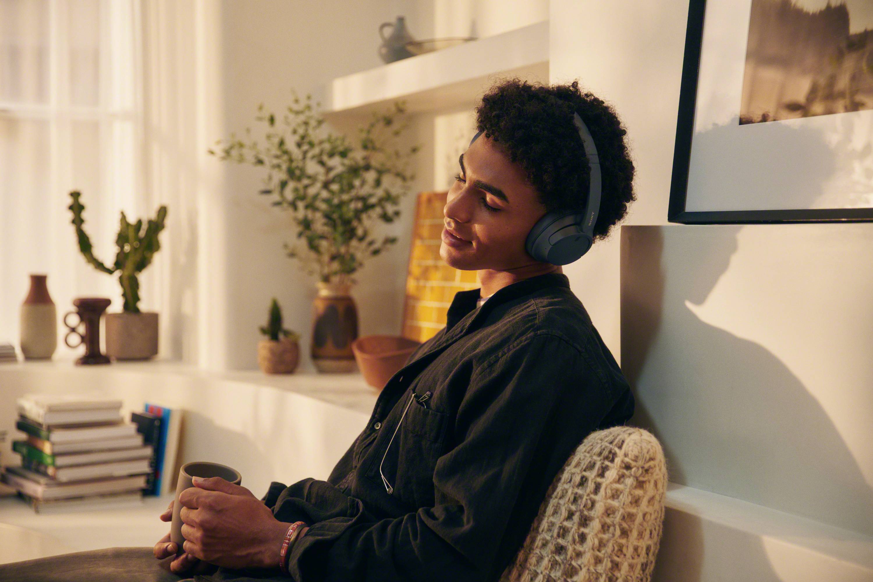 Sony WH-CH720N Over Ear Headset Bluetooth® Stereo Blau Mikrofon-Rauschunterdrückung, Noise Cancelling Headset