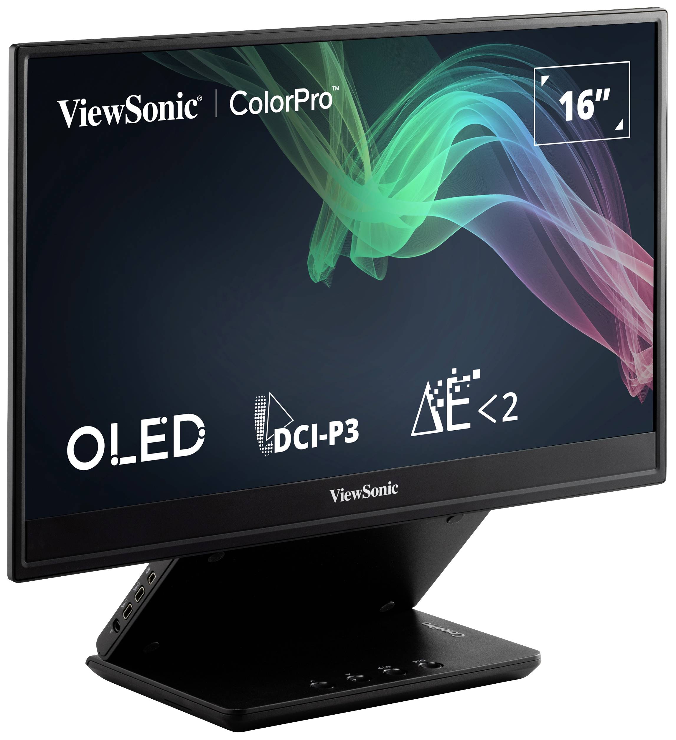 Viewsonic VP16-OLED LED-Monitor EEK B (A - G) 40.6cm (16 Zoll) 1920 x 1080 Pixel 16:9 1 ms Micro HDMI™, USB-C® OLED