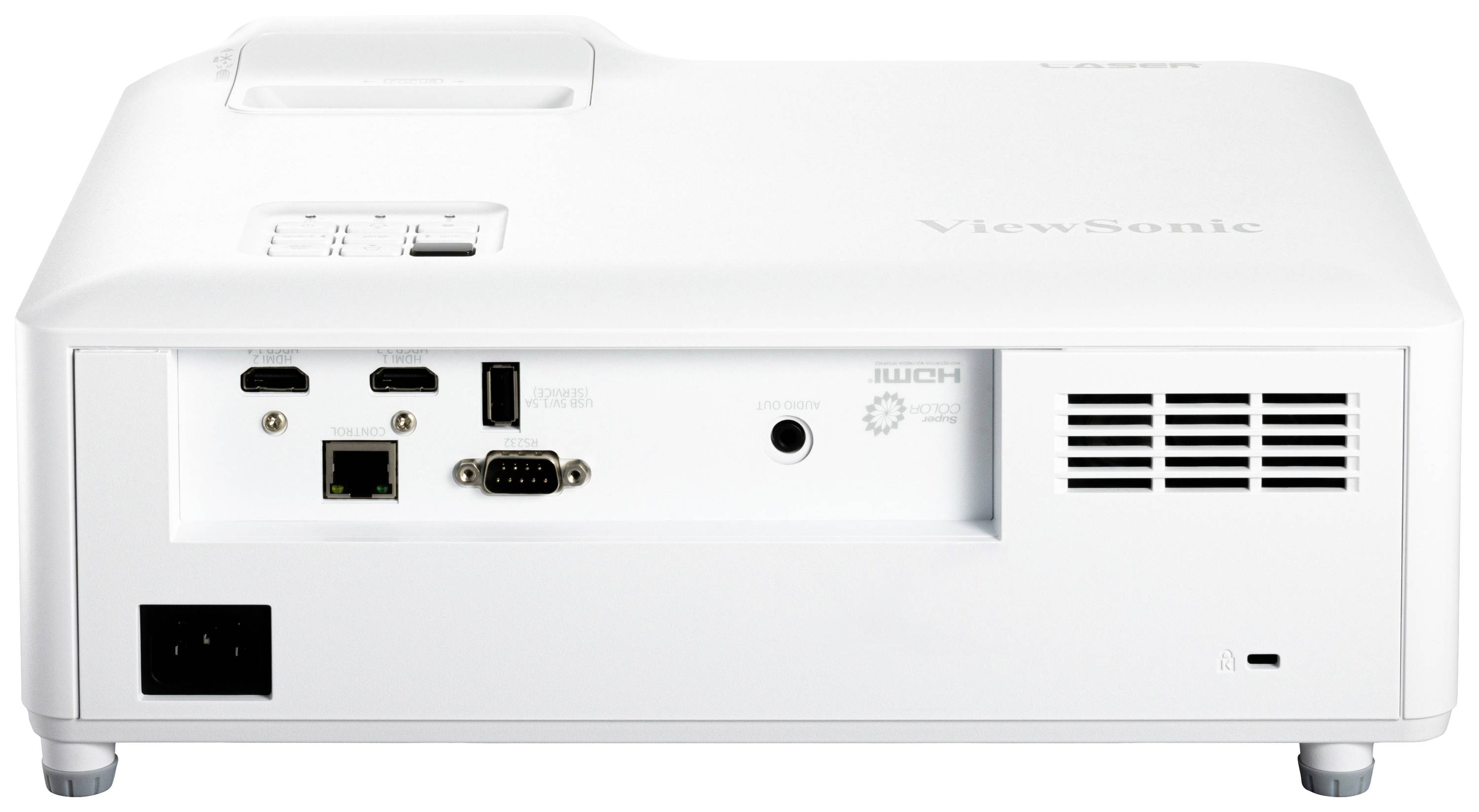 Viewsonic Beamer LS710HD Laser 4200 ANSI-Lumen 1920 x 1080 Full HD mit Fernbedienung, Zoom-Funktion, Integrierter Lautsprecher